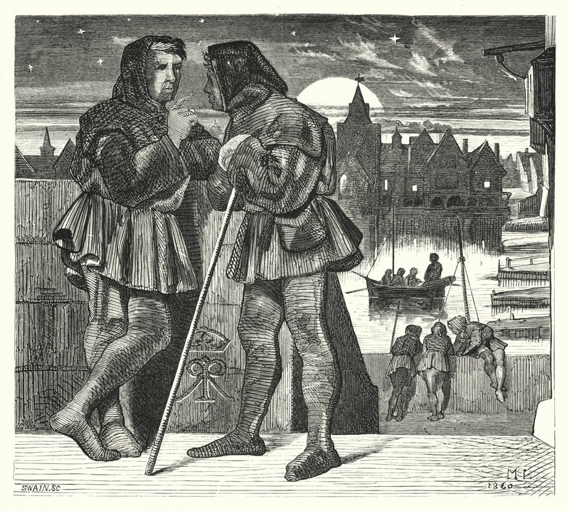 The Apparitor of the Secret Tribunal (rytina) od Matthew James (attr. to) Lawless