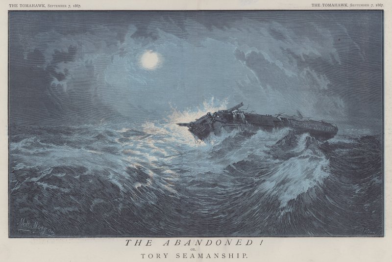 The Abandoned! nebo Tory Seamanship (barevné lito) od Matthew