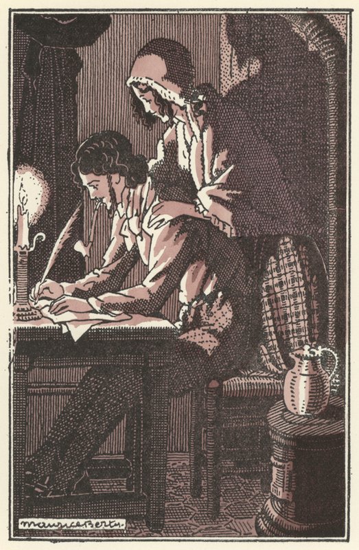 Ilustrace pro Scenes de la Vie de Boheme od Henriho Murgera (litho) od Maurice Berty