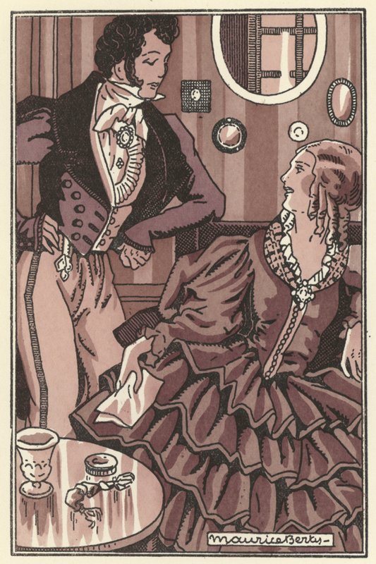 Ilustrace pro Scenes de la Vie de Boheme od Henriho Murgera (litho) od Maurice Berty