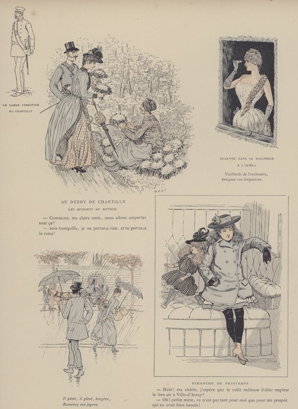 Ilustrace pro Paris Brillant (barevné lito) od Maurice Charles Mathieu Bonvoisin