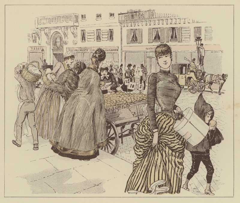 Ilustrace pro Paris Brillant (barevné lito) od Maurice Charles Mathieu Bonvoisin