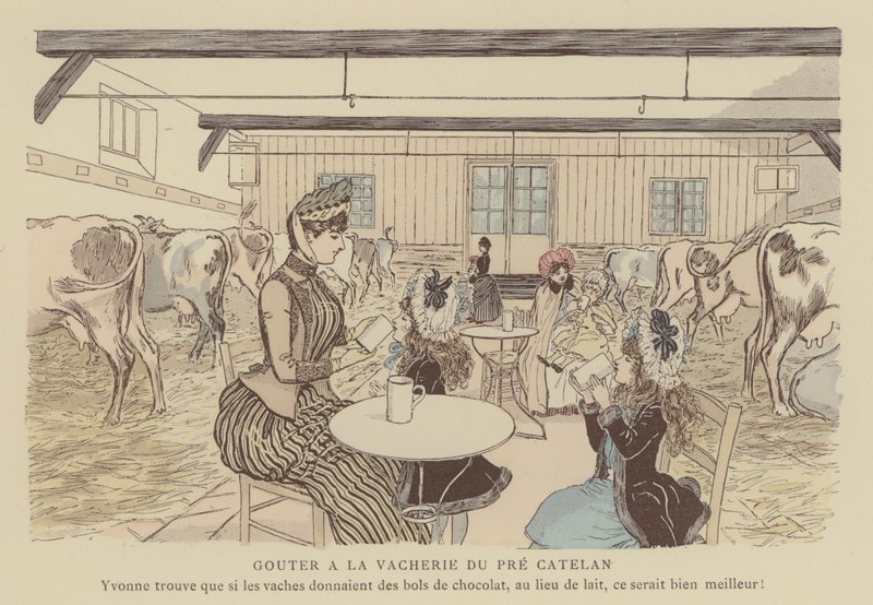 Ilustrace pro Paris Brillant (barevné lito) od Maurice Charles Mathieu Bonvoisin