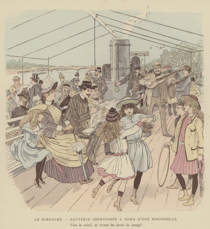 Ilustrace pro Paris Brillant (barevné lito) od Maurice Charles Mathieu Bonvoisin