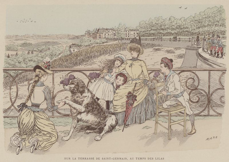 Ilustrace pro Paris Brilliant (barevné lito) od Maurice Charles Mathieu Bonvoisin