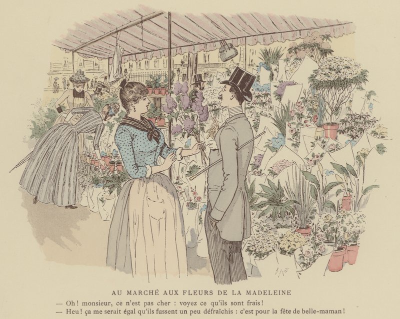 Ilustrace pro Paris Brillant (barevná litografie) od Maurice Charles Mathieu Bonvoisin