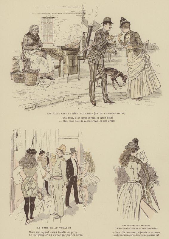 Ilustrace pro Paris Brillant (barevné lito) od Maurice Charles Mathieu Bonvoisin
