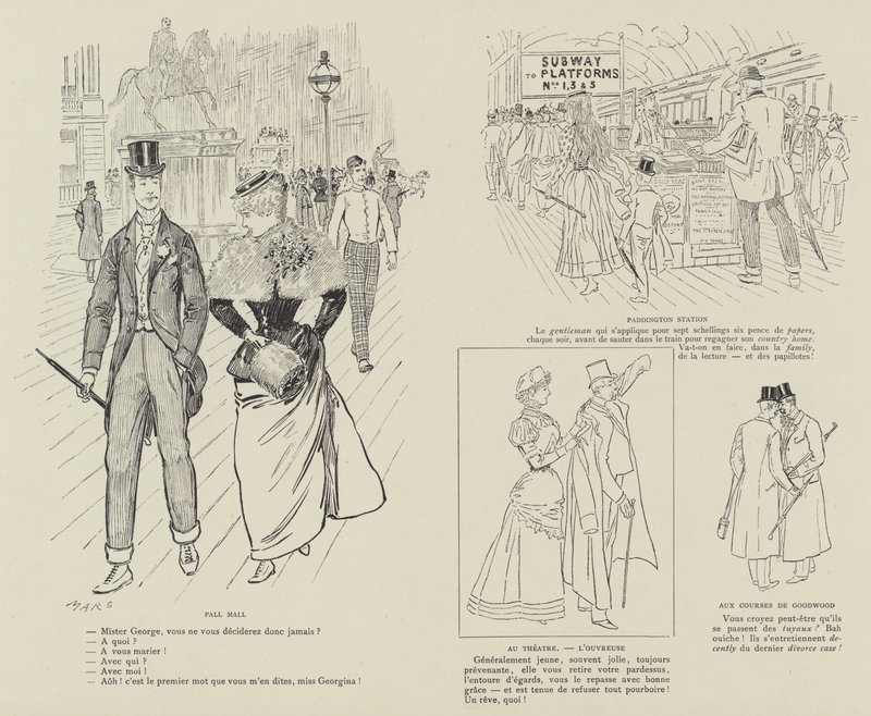 Ilustrace pro La Vie De Londres od Mars od Maurice Charles Mathieu Bonvoisin