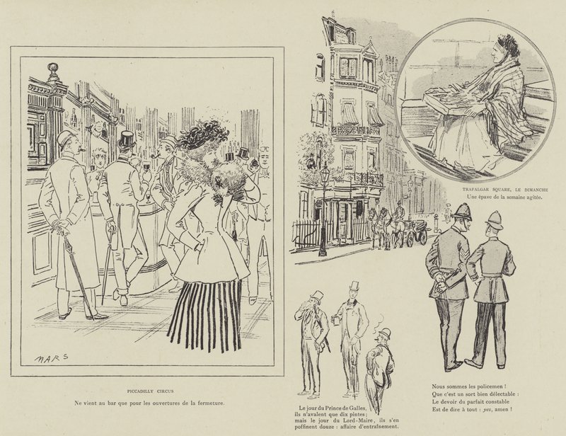 Ilustrace pro La Vie De Londres od Mars od Maurice Charles Mathieu Bonvoisin