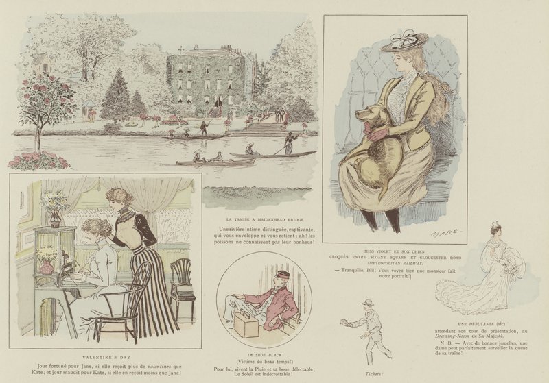 Ilustrace pro La Vie De Londres od Mars od Maurice Charles Mathieu Bonvoisin