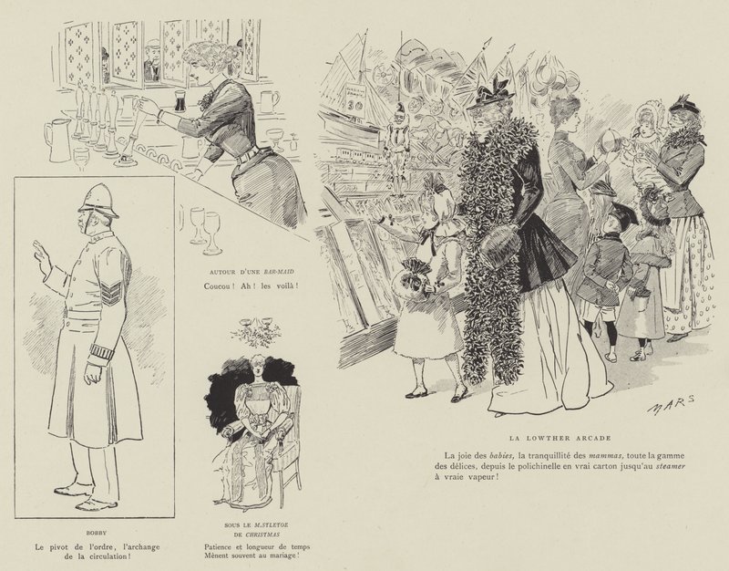 Ilustrace pro La Vie De Londres od Mars od Maurice Charles Mathieu Bonvoisin