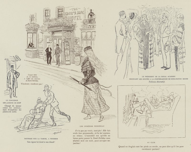Ilustrace pro La Vie De Londres od Mars od Maurice Charles Mathieu Bonvoisin