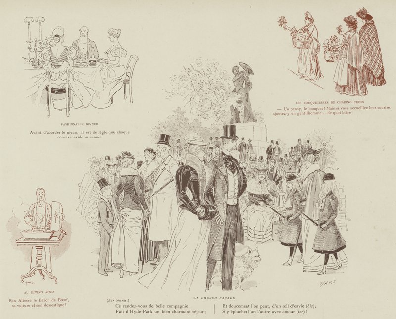 Ilustrace pro La Vie De Londres od Mars od Maurice Charles Mathieu Bonvoisin