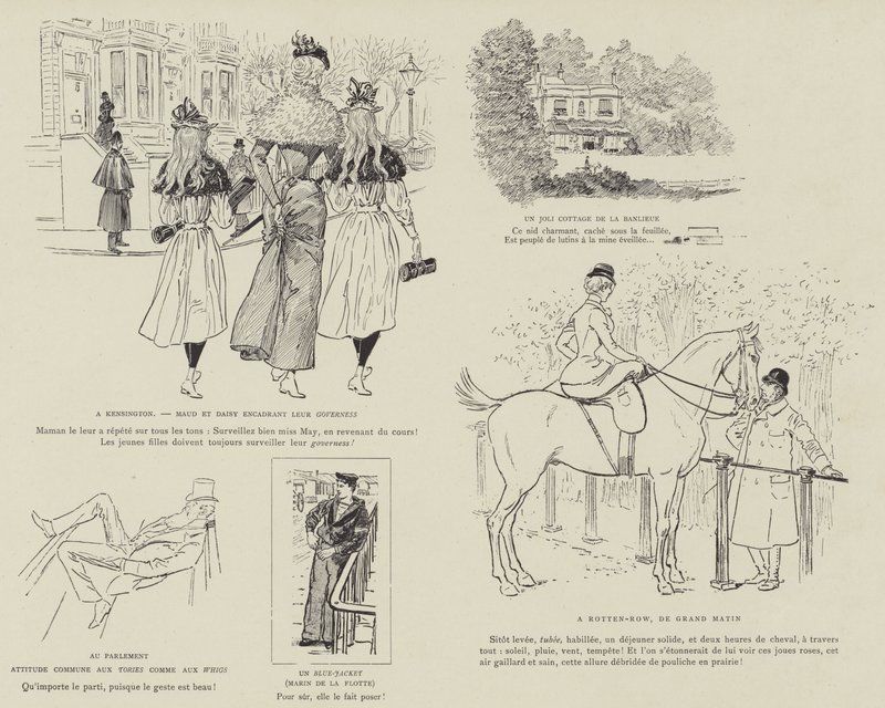 Ilustrace pro La Vie De Londres od Mars od Maurice Charles Mathieu Bonvoisin