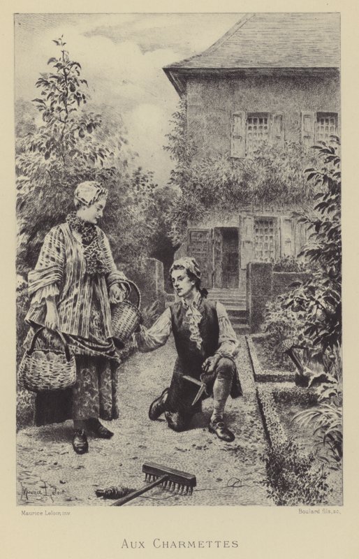 V Les Charmettes (rytina) od Maurice Leloir