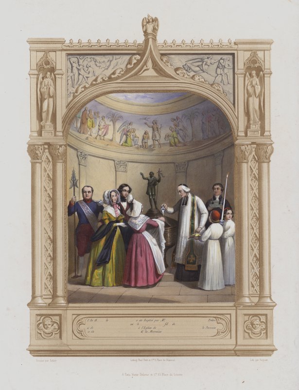 křest (akvatinta) od Maurice Leloir