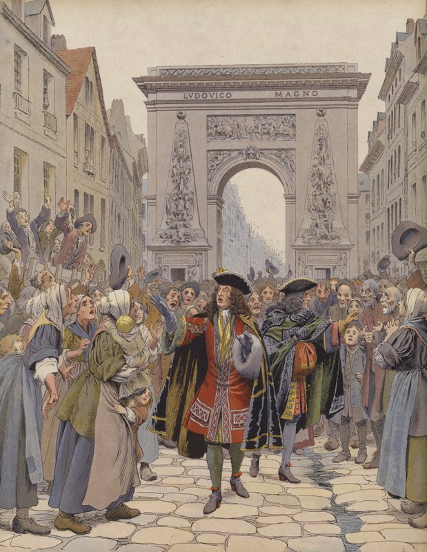 Boufflers během zimy 1709, uklidnění nepokojů od Maurice Leloir