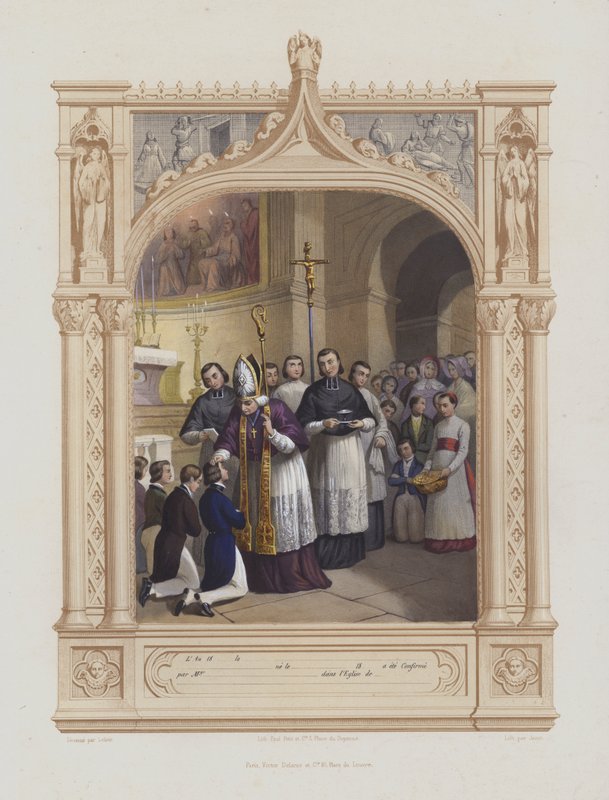 Potvrzení (akvatinta) od Maurice Leloir