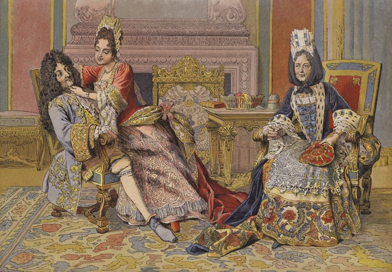 Seznámení burgundské vévodkyně s králem Ludvíkem XIV od Maurice Leloir