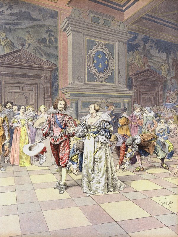 George Villiers, 1. vévoda z Buckinghamu u dvora ve Francii od Maurice Leloir