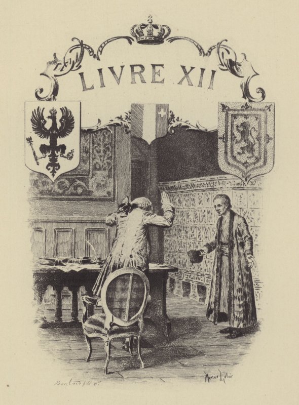Ilustrace ke knize XII Vyznání Jean-Jacquese Rousseaua (rytina) od Maurice Leloir