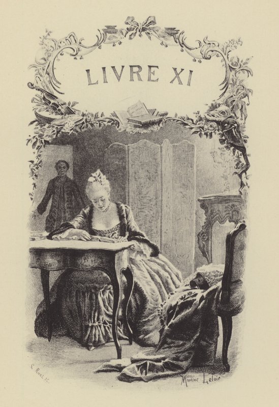 Ilustrace ke knize XI Vyznání Jean-Jacquese Rousseaua (rytina) od Maurice Leloir
