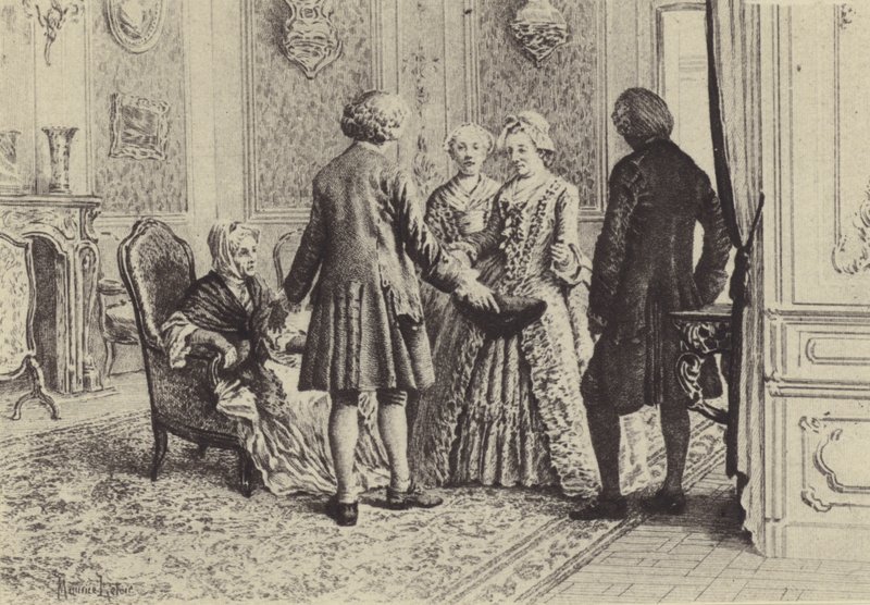 Ilustrace ke knize XI Vyznání Jean-Jacquese Rousseaua (rytina) od Maurice Leloir