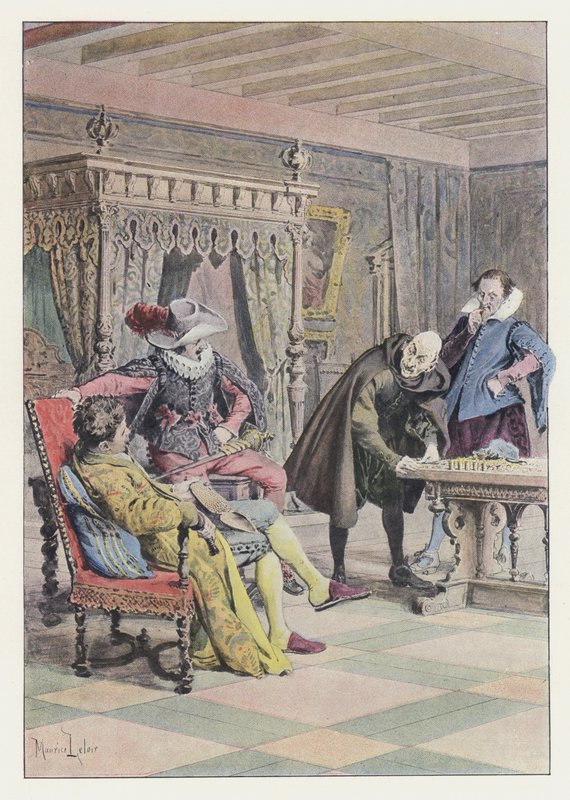 Ilustrace pro Gil Blas (barevné lito) od Maurice Leloir