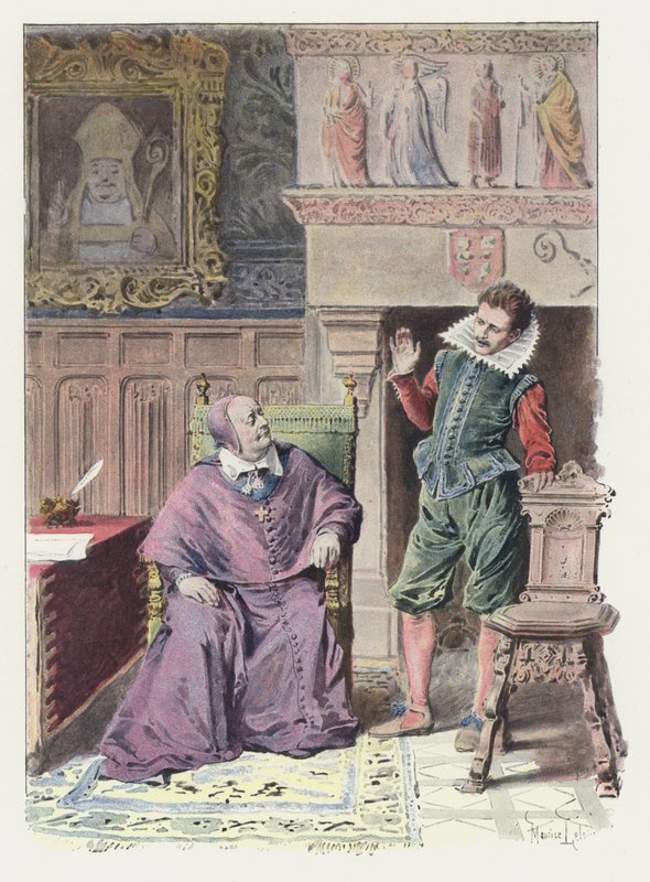 Ilustrace pro Gil Blas (barevné lito) od Maurice Leloir