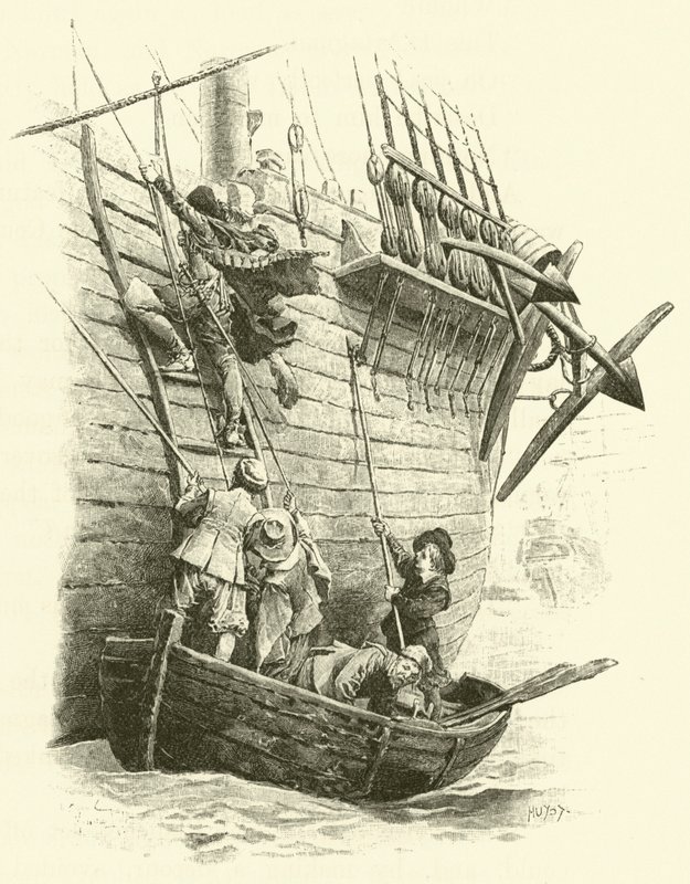 Ilustrace pro Tři mušketýry (rytina) od Maurice Leloir
