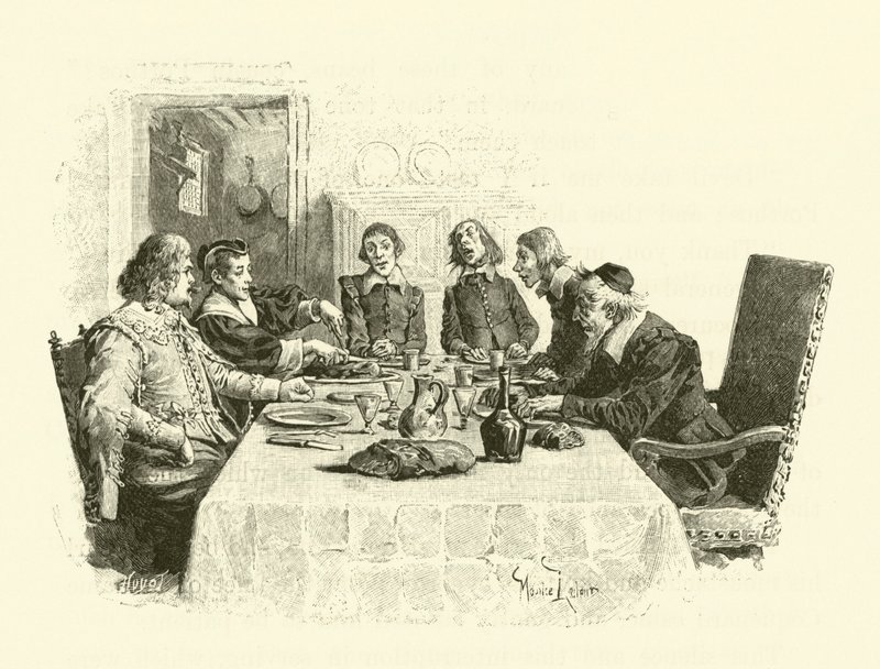 Ilustrace pro Tři mušketýry (rytina) od Maurice Leloir