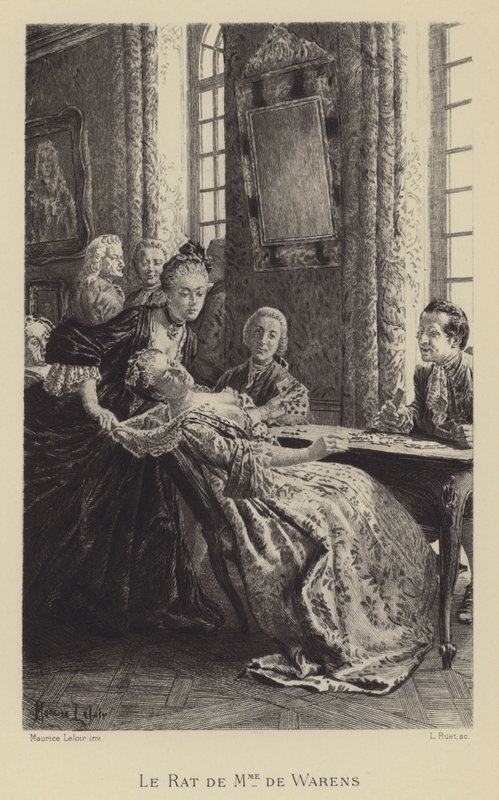 Krysa Madame de Warens (rytina) od Maurice Leloir