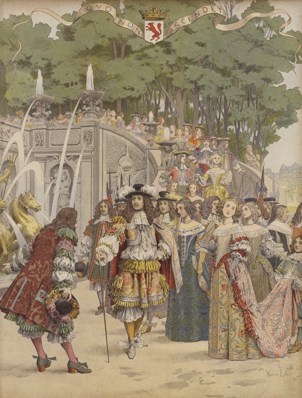 Nicolas Fouquet přijímá ve Vaux krále Ludvíka XIV od Maurice Leloir