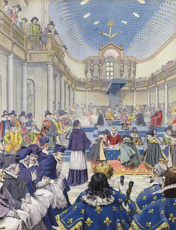 Richelieu u generálních stavů z roku 1614 od Maurice Leloir