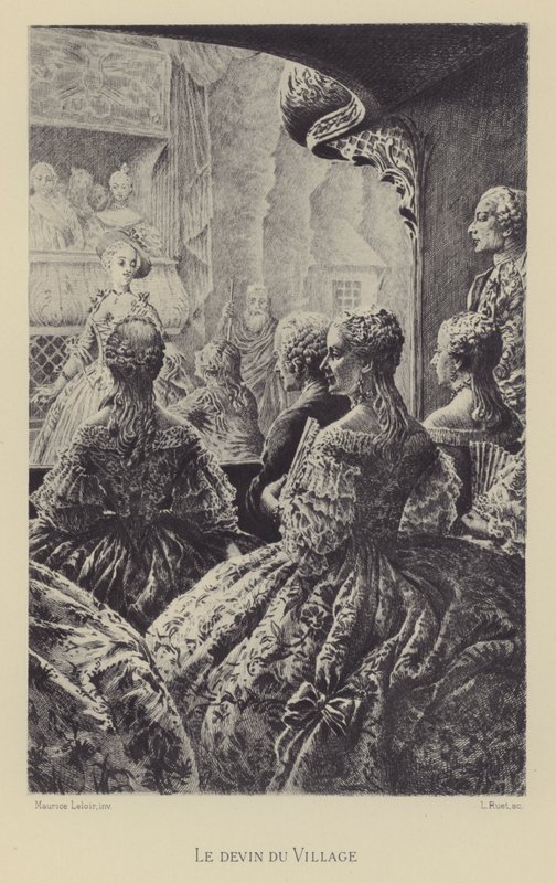 The Village Soothsayer (hlubotisk) od Maurice Leloir