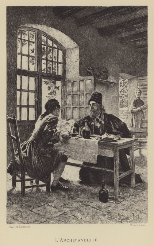Archimandrite (rytina) od Maurice Leloir