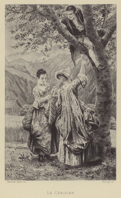 Třešeň (hlubotisk) od Maurice Leloir