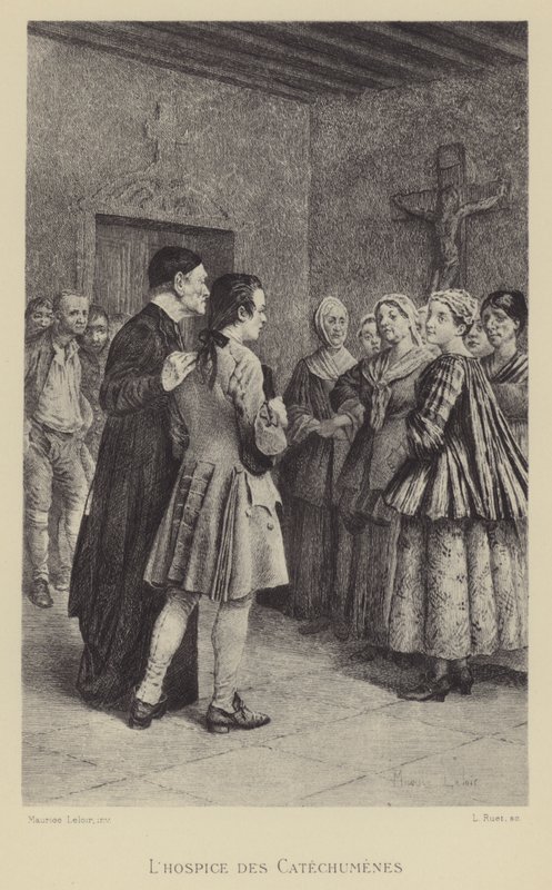Hospic katechumenů (hlubotisk) od Maurice Leloir