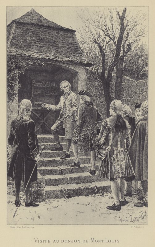 Návštěva pevnosti Mont-Louis (hlubotisk) od Maurice Leloir