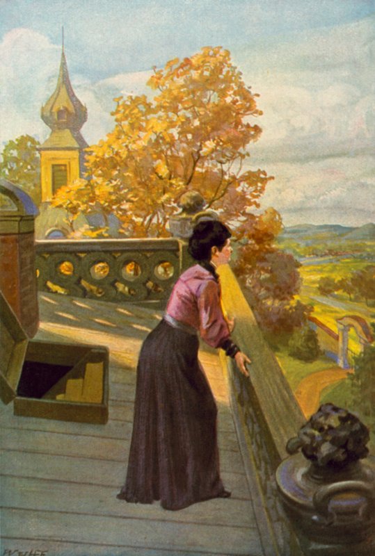 Ilustrace pro Jane Eyre od Charlotte Bronte (barevné lito) od Max Wulff