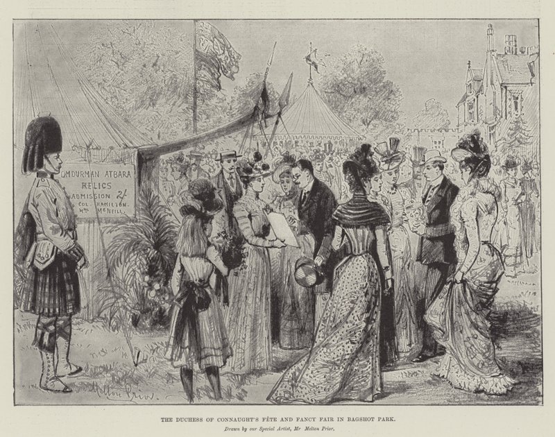 Slavnost a Fancy Fair vévodkyně z Connaughtu v Bagshot Park od Melton Prior
