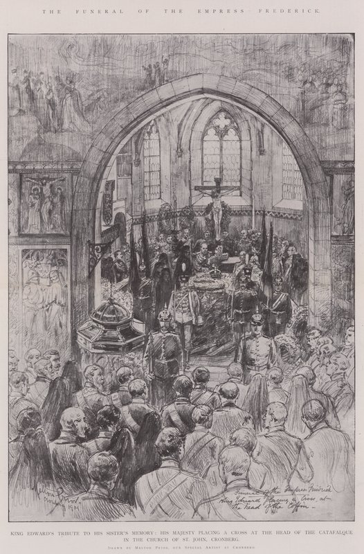 Pohřeb císařovny Fridricha od Melton Prior