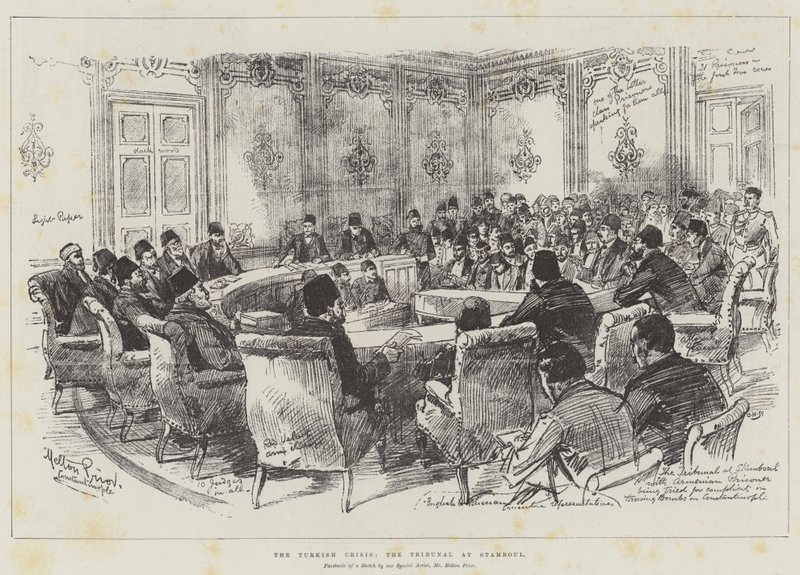 Turecká krize, Tribunál ve Stamboulu od Melton Prior