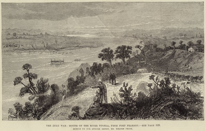 Válka Zuluů, Ústí řeky Tugela, z Fort Pearson od Melton Prior