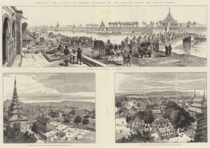 Mandalay, hlavní město Barmy od Melton Prior
