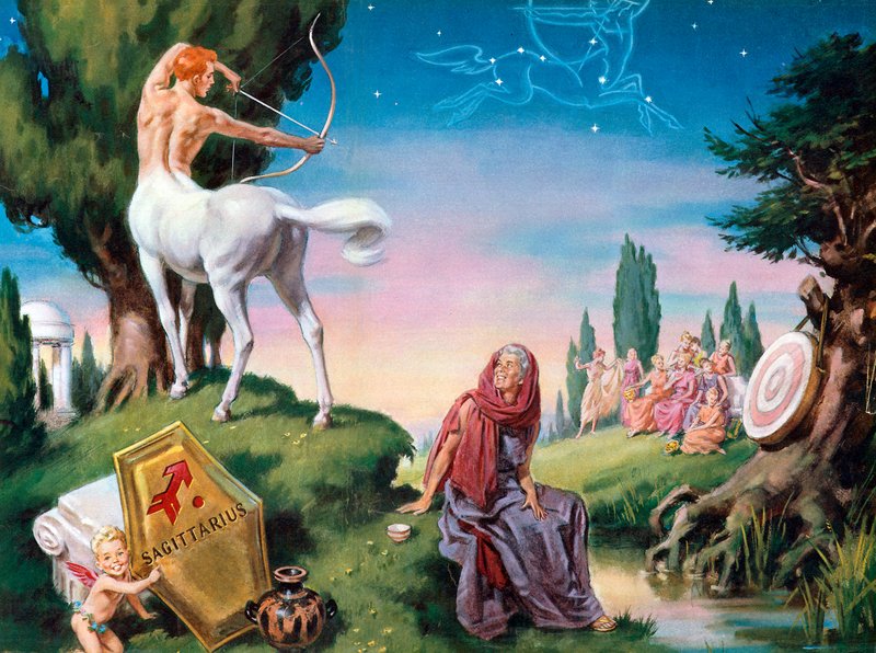 Střelec (barevná litografie) od Mervyn Suart
