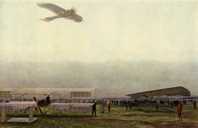 Němečtí vojenští piloti se svými letadly (barva litho) od Michael Zeno Diemer