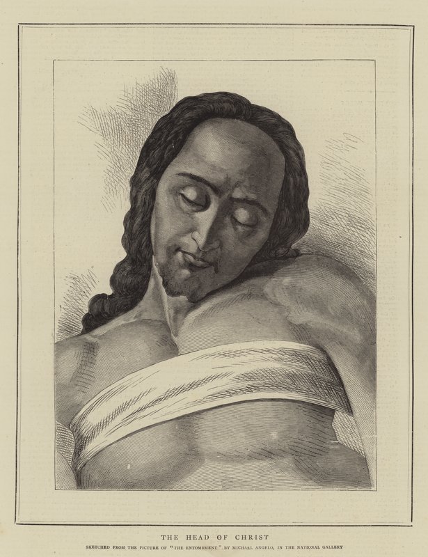 Hlava Kristova od Michelangelo Buonarroti