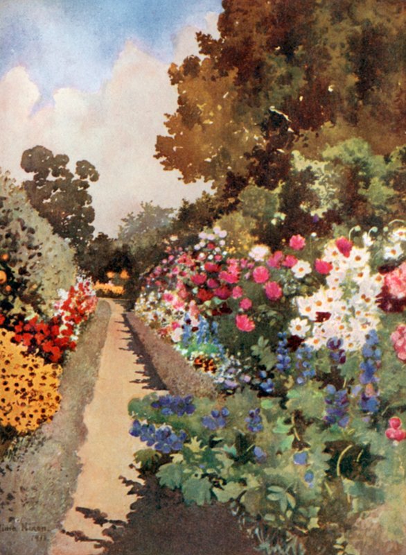 Herbaceous Border, Villa Hvidore od Mima Nixon
