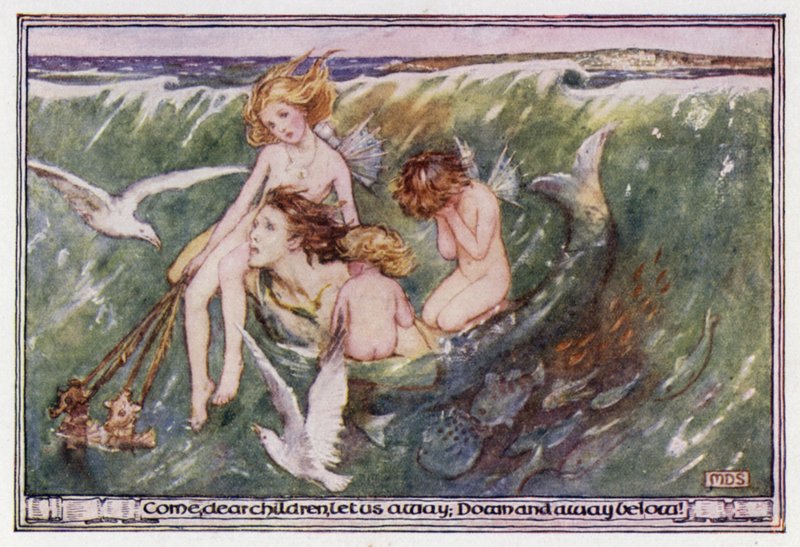 Opuštěný Mořan. Matthew Arnold (barevné lito) od Minnie Didbin Spooner